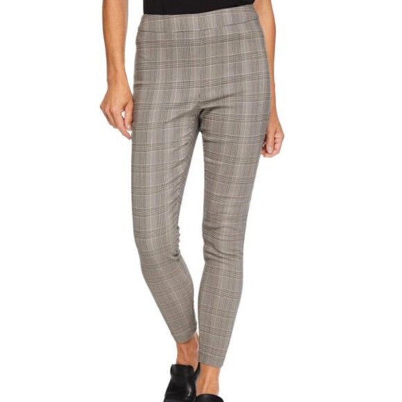 Iyla Plaid Slim Ankle Pants Gray Check – Size Large - Picture 1 of 5